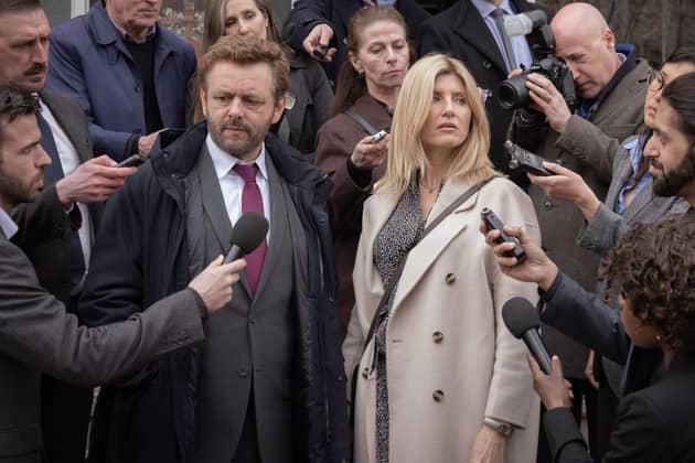 Michael Sheen as Andrew and Sharon Horgan as Nicci in Best Interests. Picture: BBC/Chapter One