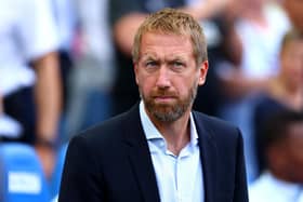 Graham Potter, manager of Brighton and Hove Albion, is the early favourite for the Chelsea job. Picture: Bryn Lennon/Getty Images.