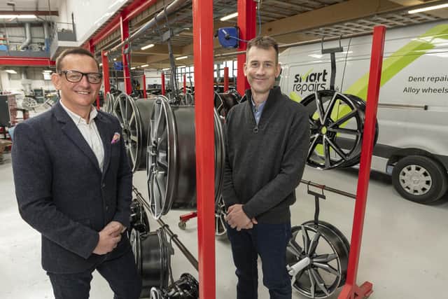 Phil Newstead and Dan Besau, of Smart Repairs, which says its turnover will rise by 25 per cent this year. Picture: Giles Rocholl Photography