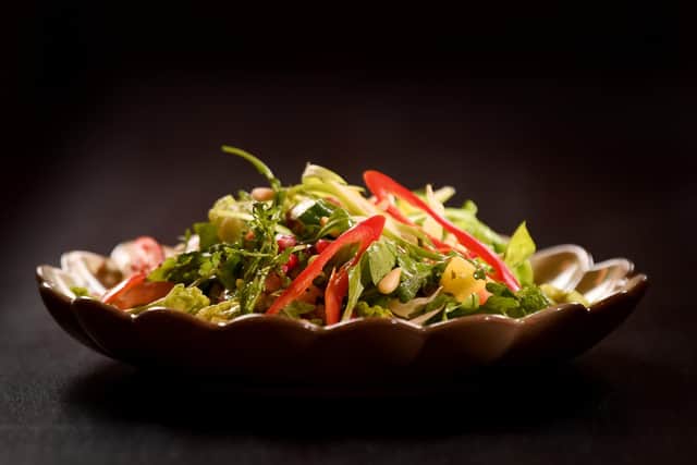 Dishoom. Pineapple Chat Salad Picture taken by Yorkshire Post Photographer Simon Hulme