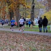 Runners make their way through Roundhay Park. PIC: Steve Riding
