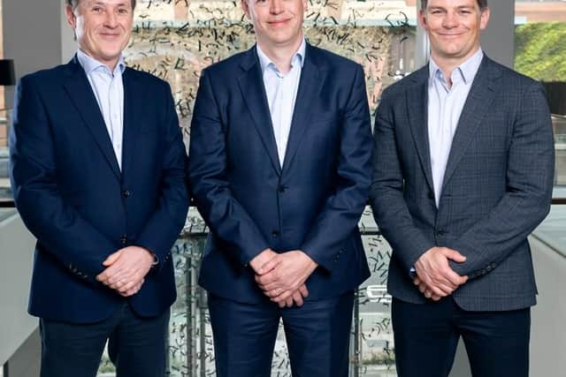 Nick Stubbs, left, Simon Ingham and Lee Gordon, have joined joined law firm Walker Morris as partners.