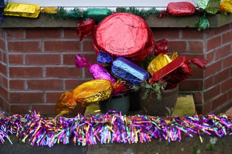 Residents in Sheffield have decorated their homes with Quality streets.