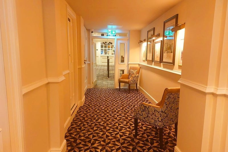 Hallway to the rooms.