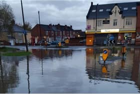 Flooding in Catcliffe, Rotherham