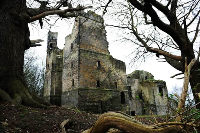 Village of the week.
Harewood. Harewood Castle was occupied until the 1630s and fell into a state of decay until a programme of works were carried out.
18th January 2004.
Picture Jonathan Gawthorpe