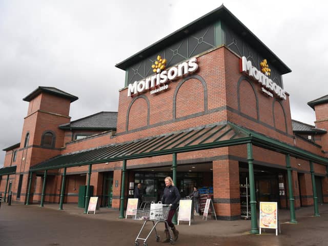 Morrisons has revealed higher grocery sales for the past quarter but warned that "inflation remains disappointingly and stubbornly high" for customers. Picture: Neil Cross