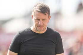 Barnsley head coach Daniel Stendel, pictured in the recent League One home game against Leicester City. Photo: Tony Johnson.