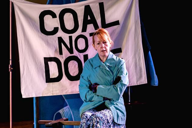 Victoria Brazier as Olive in Red Ladder's production of We're Not Going Back. Picture: Lian Furness