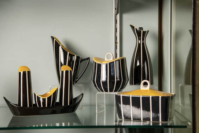 The "Elegance" range by Hornsea Pottery in the collection at Hornsea Museum, photographed for the Yorkshire Post Magazine by Tony Johnson