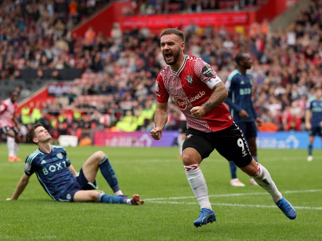 Adam Armstrong notched a brace for Southampton against Leeds United. Image: George Tewkesbury/PA Wire