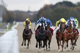 Good decision: Onesmoothoperator (second left) ridden by jockey Ben Robinson on their way to winning the Virgin Bet November Handicap at Newcastle.
Picture: Richard Sellers/PA Wire.