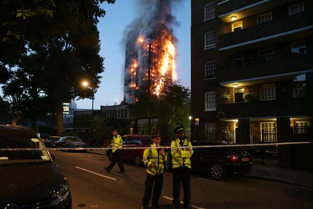 'The horrible deaths at Grenfell Tower came about because building control regulations were weakened as was the enforcement of them'. PIC: DANIEL LEAL-OLIVAS/AFP via Getty Images