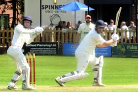 Woodlands opener Sam Frankland who scored 55 in an opening century stand with Tim Jackson against Methley in the Bradford Premier League. (Picture: Steve Riding)