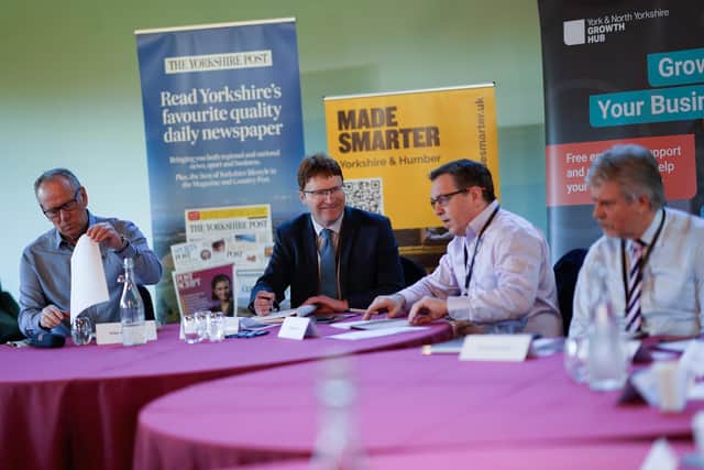 Some of the participants in the roundtable, which was organised by the York & North Yorkshire Growth Hub in conjunction with Made Smarter and The Yorkshire Post, said they were experiencing frustrations caused by red tape, and problems recruiting and retaining staff.
