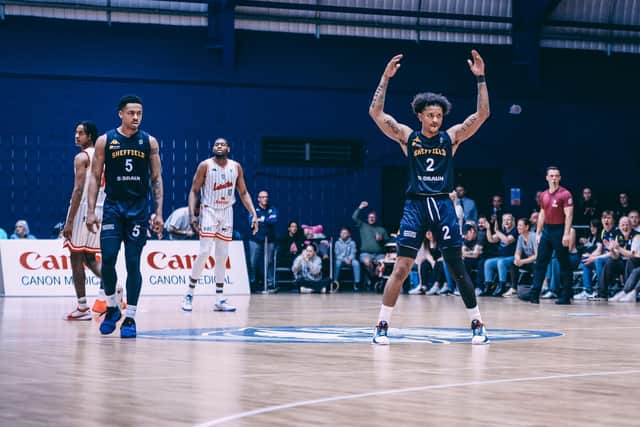 Series MVP Prentiss Nixon lifts the crowd as Sheffield began to dominate game three against Leicester (Picture: Adam Bates)
