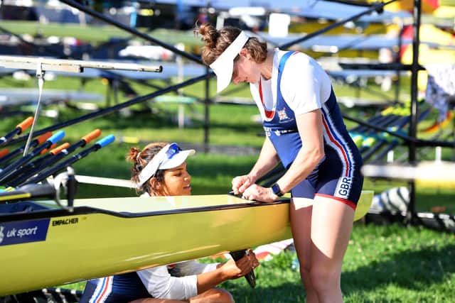 Georgie Brayshaw (R) during Rowing World Cup 3 at Rotsee on July 9, 2022 in Lucerne, Switzerland. (Picture: Chris Ricco/Getty Images for British Rowing)
