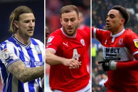 YOU'RE IN: Sheffield Wednesday's Aden Flint (left), Barnsley's Herbie Kane and Middlesbrough's Aaron Ramsey make the latest Yorkshire Post starting XI - but who joins them?
