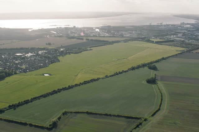 The site proposed for the Yorkshire Energy Park, at the former Hedon Aerodrome, east of Hull.