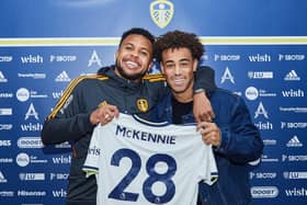 PARTNERS: New Leeds United signing Weston McKennie (left) already has a good relationship with USA captain Tyler Adams