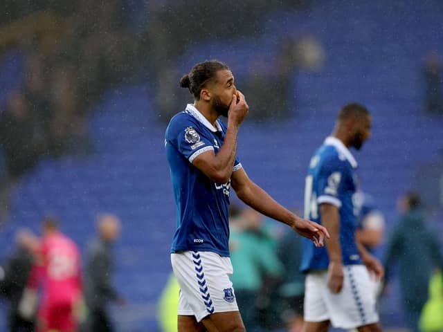 Everton are reportedly at risk of a points deduction. Image: Lewis Storey/Getty Images