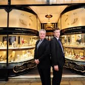 Plea over Empress Josephine’s missing jewels - Robert Ogden and brother Ben outside Ogden of Harrogate jewellery store which was first established in 1893. (Picture Simon Hulme)