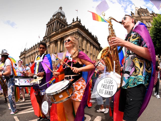 The Leeds Project Big Band brought plenty of energy and colour to the parade