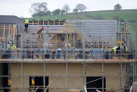 House builders at work in Harrogate. PIC: Gerard Binks