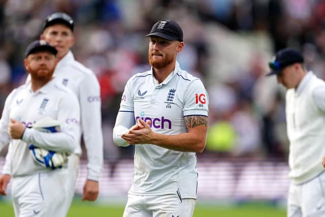 NOT QUITE: England's Ben Stokes looks dejected after losing out to Australia on day five of the first Ashes Test match at Edgbaston Picture: Mike Egerton/PA