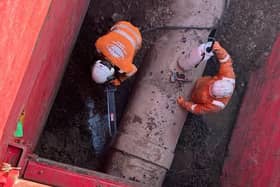 Northumbrian Water workers carrying out repairs. Picture/credit: NWL/Facebook.