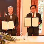 The memorandum of understanding was signed between Drax and the Japanese firms at the British Embassy in Tokyo.