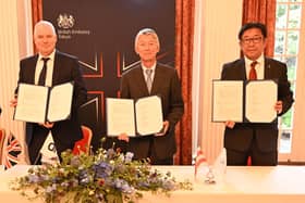 The memorandum of understanding was signed between Drax and the Japanese firms at the British Embassy in Tokyo.