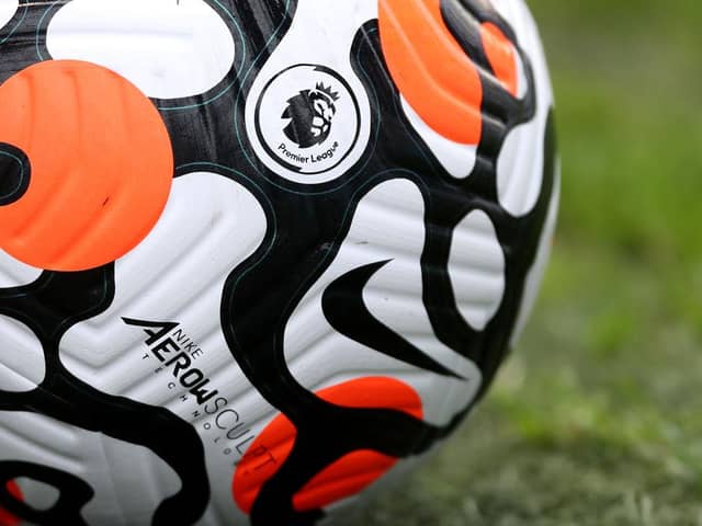 Nike Strike Aerowsculpt Official Premier League match ball. (Photo by Lewis Storey/Getty Images)