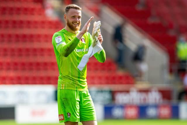SHOT STOPPER: Rotherham United's Viktor Johansson has the best save percentage in the division
