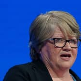 Therese Coffey speaks during the second day of the Conservative Party Conference on October 2, 2023 in Manchester, England. PIC: Ian Forsyth/Getty Images