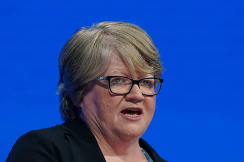 Therese Coffey speaks during the second day of the Conservative Party Conference on October 2, 2023 in Manchester, England. PIC: Ian Forsyth/Getty Images