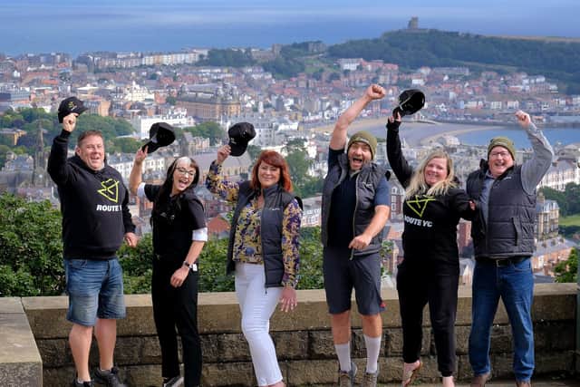 The Route YC team on Oliver's Mount in Scarborough.