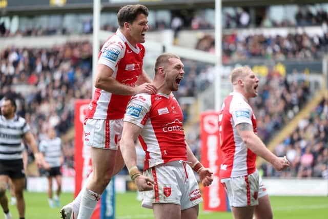 Hull FC had to watch their bitter rivals celebrate a famous derby win in their own backyard. (Photo: John Clifton/SWpix.com)