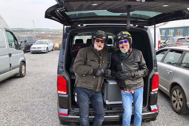 Fans delighted as The Hairy Bikers reunite and praise Yorkshire based van hire company 
CREDIT: The Hairy Bikers