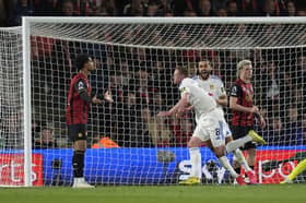 Leeds United's Sean Longstaff celebrates scoring their side's second goal of the game (Picture: Andrew Matthews/PA Wire)