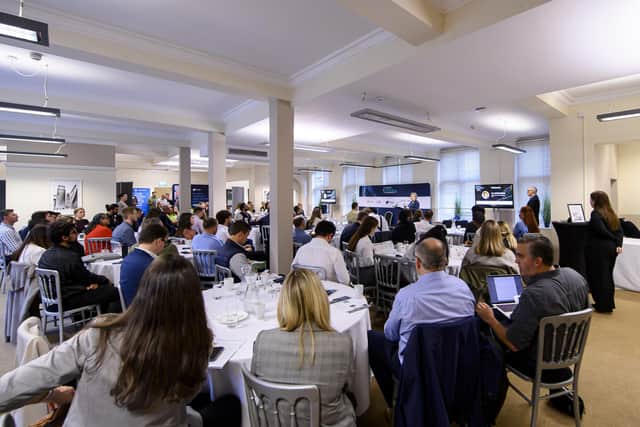 A general view of the recent business breakfast in Leeds. Picture: Allan McKenzie