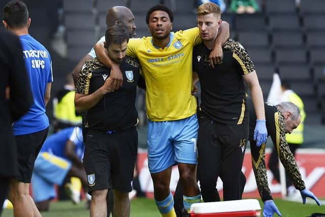 INJURY: Akin Famewo has not played since his Sheffield Wednesday debut, at Stadium MK