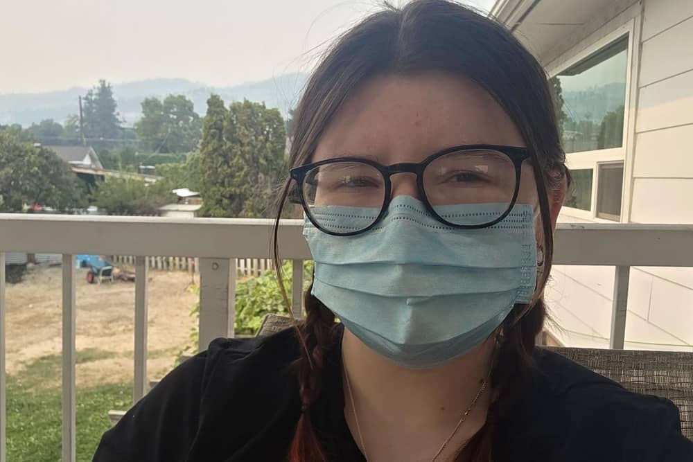 Shannon Lawrie, a student at Leeds Trinity University, is visiting her partner in Penticton, British Columbia, where the pair have watched the Bald Range wildfire grow and residents evacuated from nearby communities.