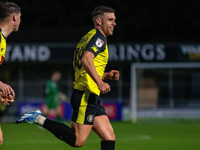 ON TARGET: Jack Muldoon was among the goals for Harrogate Town Picture: Bruce Rollinson