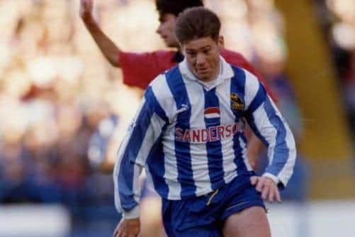 Sheffield Wednesday playing legend Chris Waddle, pictured in his Owls playing days.