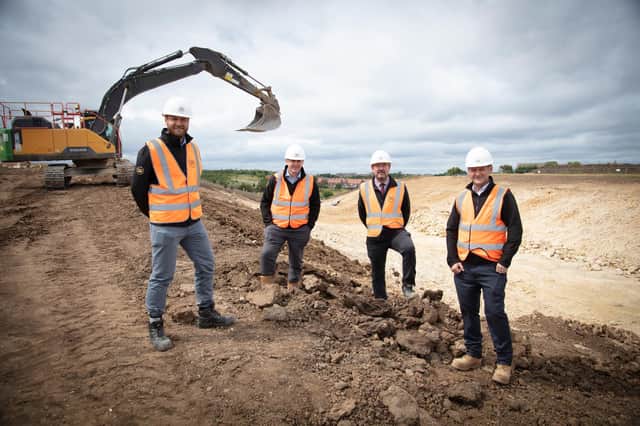 Bolstering the construction team are Alan Croft, Steve Conn, Steven Garrigan and Stephen McClean (l-r)