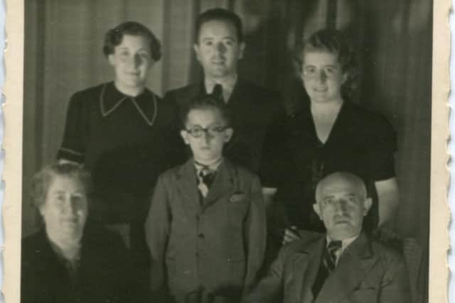 The last photo of the Schwarz family in Vienna 1938 Gisela and Josef, Aranka and husband Dolphi, Lili and Kurt. Pictured supplied by Holocaust Centre North Archive, courtesy of Michelle Green.