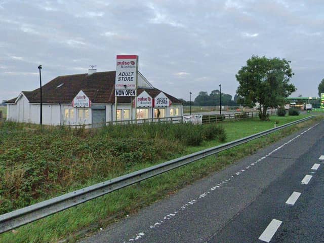 Pulse And Cocktails, on the A63 westbound near Brough, East Riding of Yorkshire.