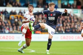 Millwall's Charlie Cresswell takes a touch during the Sky Bet Championship match at The Den, London. Picture: Rhianna Chadwick/PA Wire.