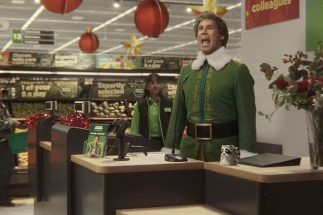 Buddy the Elf in the new Asda Christmas advert. (Pic credit: Asda)